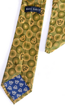 Marc Darcy- Tan Bubbles Tie and Pocket Square Set