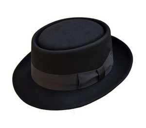 Denton Hats- Pork Pie Hat Black
