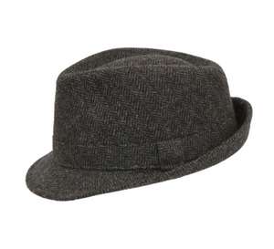 Denton Hats- BL68 Windsor Tweed Trilby Hat Grey