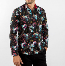 Claudio Lugli- Black Vivid Chaos Skullscape Long Sleeve Shirt (CP-6890)