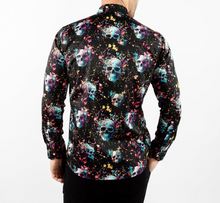Claudio Lugli- Black Vivid Chaos Skullscape Long Sleeve Shirt (CP-6890)
