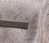 House of Cavani- CV817 Cream Paisley Tie And Pin Set