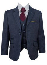 House of Cavani- Childrens Steele Blue Three Piece Suit