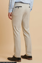 Marc Darcy- Grant Stone Pinstripe Trouser