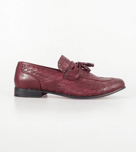 House of Cavani- Brindisi Dark Red Loafers