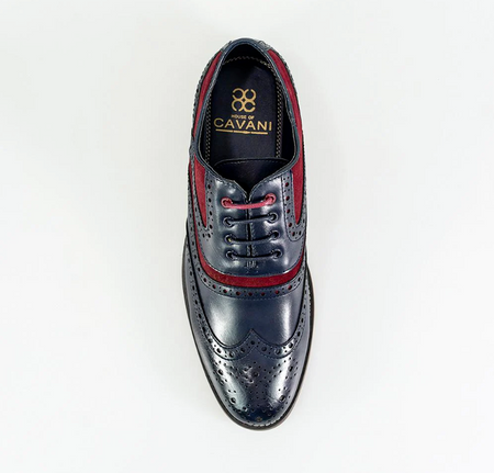 House of Cavani- Ethan Navy/Wine Shoes