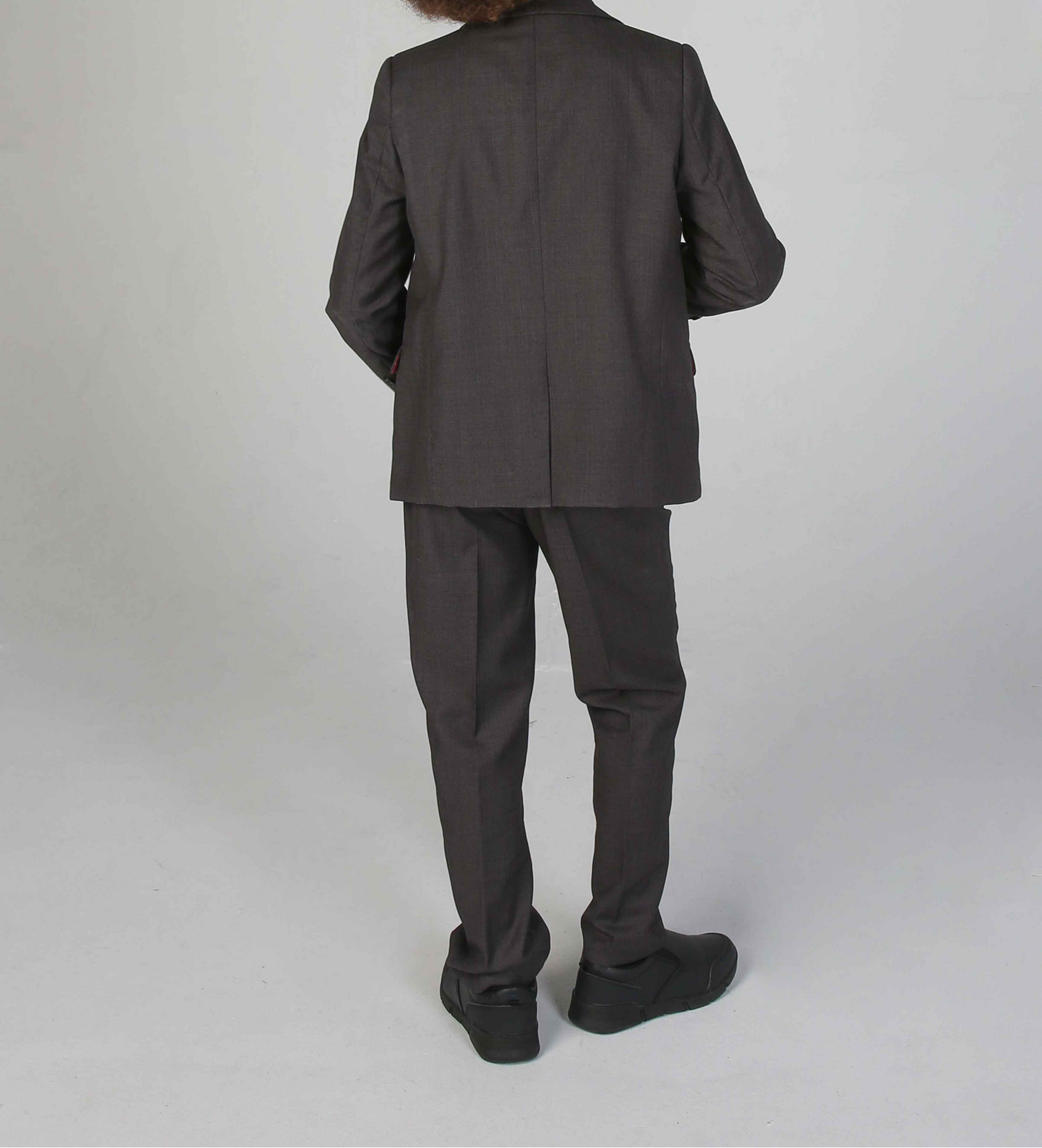 Device- Boys Charles Charcoal Three Piece Suit