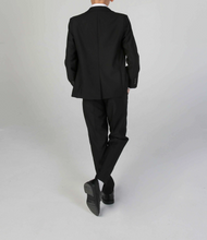 Device- Boys Parker Black Three Piece Suit