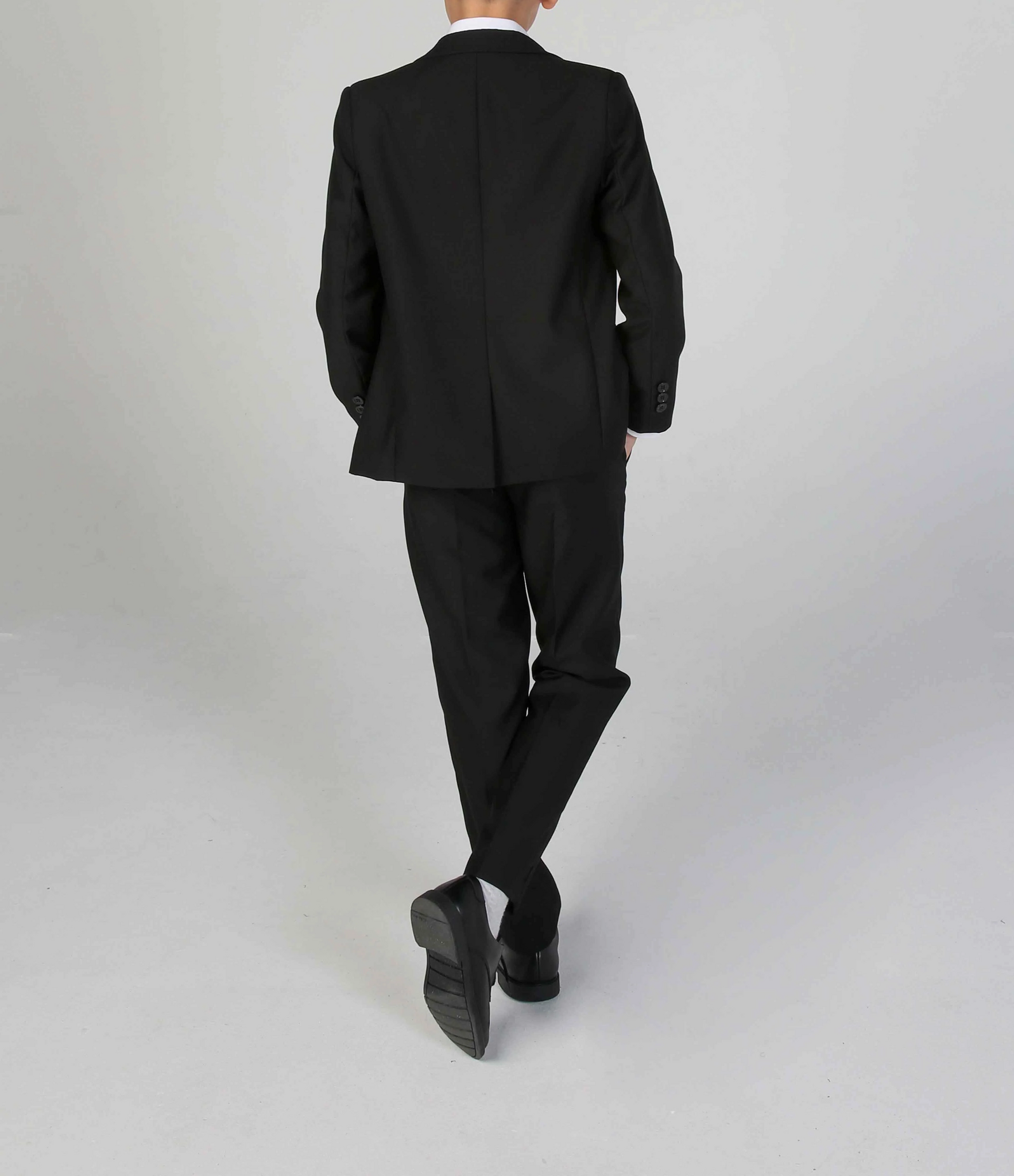 Device- Boys Parker Black Three Piece Suit