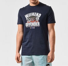 Weekend Offender- Pyramid Graphic T-Shirt Navy