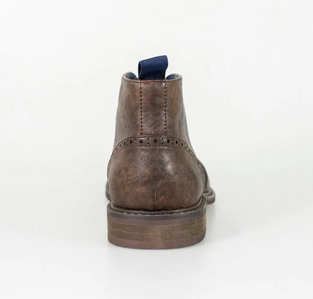 House of Cavani- Curtis Brown Lace Up Boots