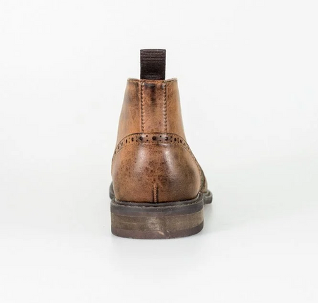 House of Cavani- Curtis Tan Lace Up Boots