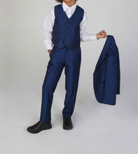 Device- Boys Kingsley Blue Three Piece Suit