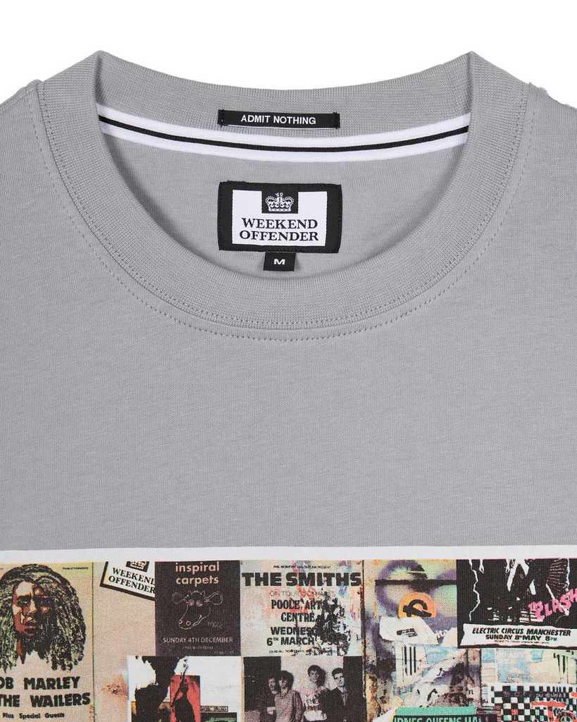 Weekend Offender- Posters Graphic T-Shirt Smokey Grey