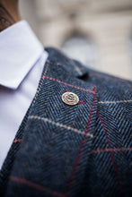 Marc Darcy- Eton Navy Blue Check Tweed Blazer