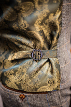 Marc Darcy- Ted Tan Tweed Check Waistcoat