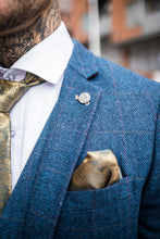 Marc Darcy- Dion Blue Check Tweed Blazer