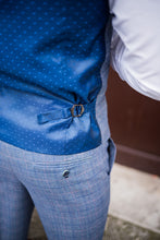 Marc Darcy- Hilton Blue Check Tweed Waistcoat