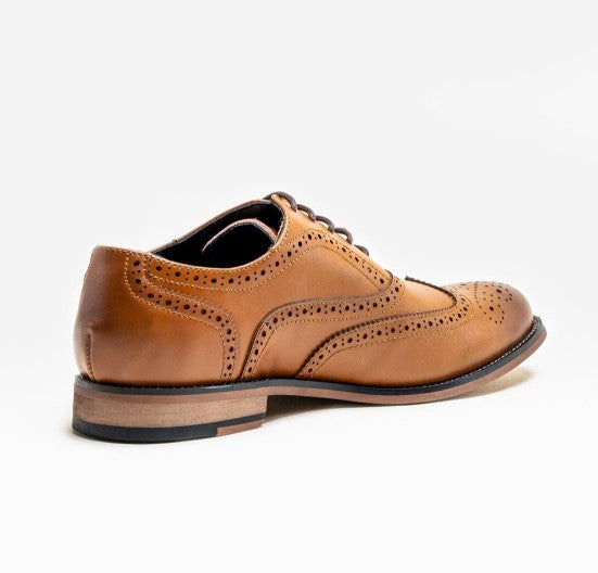 House of Cavani- Oxford Tan Brogue Shoes