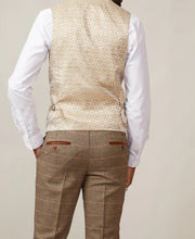 Marc Darcy- Kelvin Cream Double Breasted Waistcoat