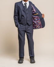 House of Cavani- Children's Seeba Navy Three Piece Suit (Age 8 - 15 Years)