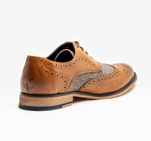House of Cavani- Horatio Tan Tweed Brogue Shoes