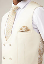 Marc Darcy- Kelvin Cream Double Breasted Waistcoat