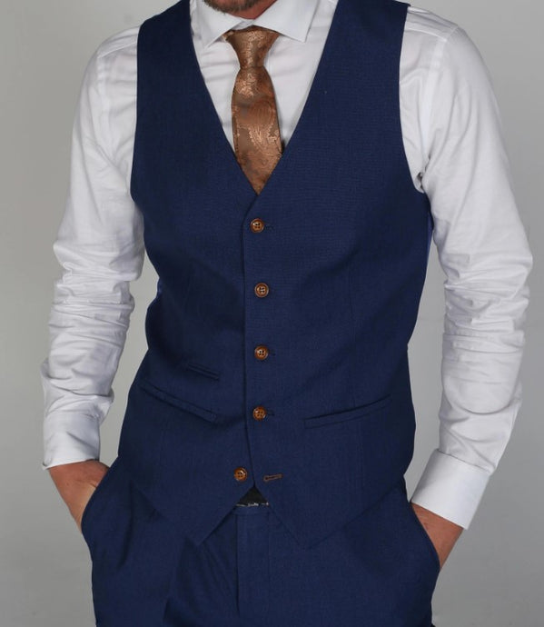Paul Andrew- Mayfair Blue Waistcoat