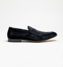 House of Cavani- Milan Black Velvet Loafers