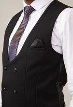 Marc Darcy- Kelvin Black Double Breasted Waistcoat