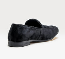 House of Cavani- Milan Black Velvet Loafers