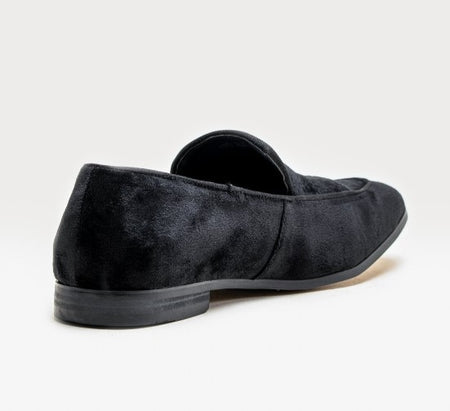 House of Cavani- Milan Black Velvet Loafers
