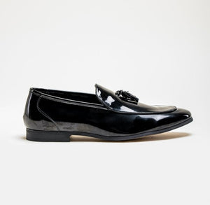 House of Cavani- Walter Black Patent Loafers