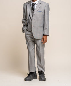 House of Cavani- Children's Reegan Grey Three Piece Suit (Age 1 - 7 Years)
