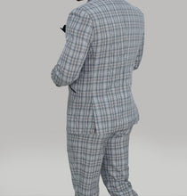 House of Cavani- Callie Grey/Black Check Blazer