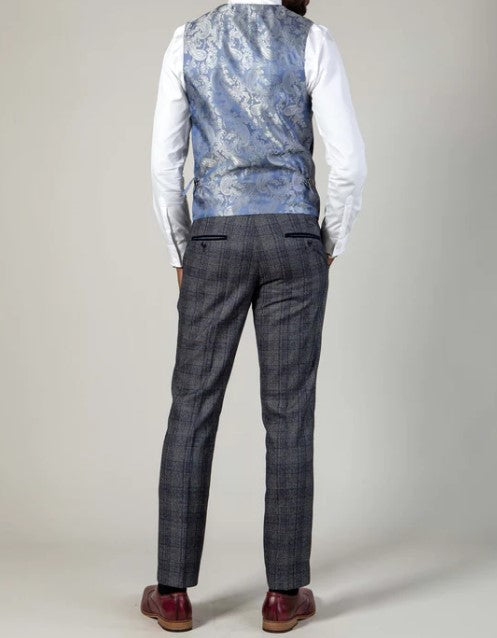 Marc Darcy- Kelvin Navy Double Breasted Waistcoat