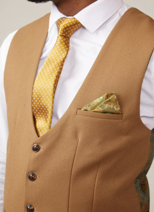 Marc Darcy- Kelvin Oak Single Breasted Waistcoat