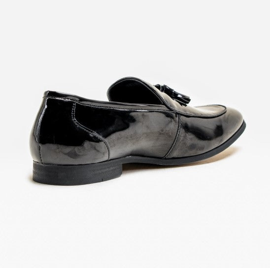 House of Cavani- Walter Black Patent Loafers