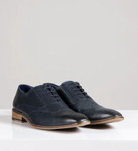 Marc Darcy- Carson Navy Blue Wingtip Oxford Brogue Shoe