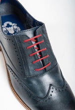 Marc Darcy- Carson Navy Blue Wingtip Oxford Brogue Shoe