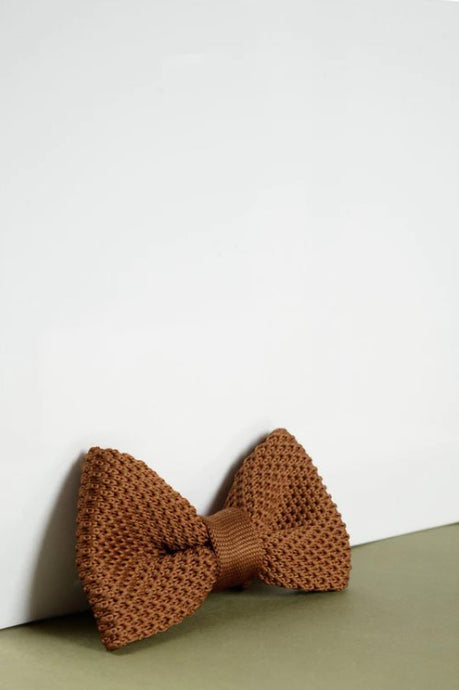 Marc Darcy- Children's Rust Knitted Bow Tie