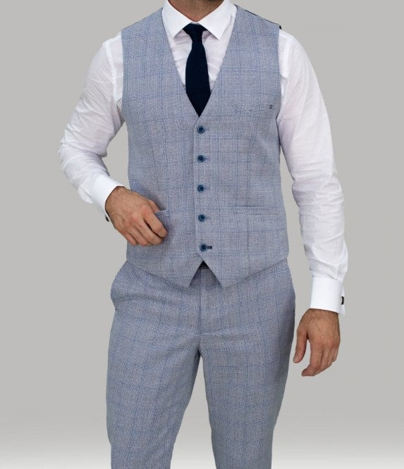 House of Cavani- Caridi Sky Waistcoat