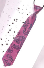 Marc Darcy- Children's Pink Paisley Print Tie