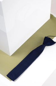 Marc Darcy- Children's Navy Knitted Tie