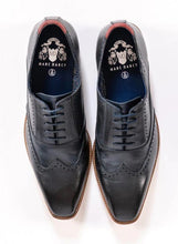 Marc Darcy- Carson Navy Blue Wingtip Oxford Brogue Shoe