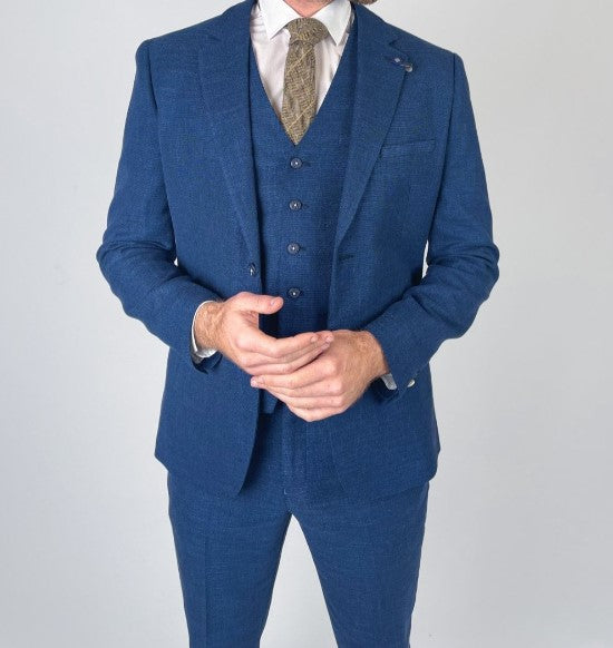 House of Cavani- Miami Blue Slim Fit Blazer