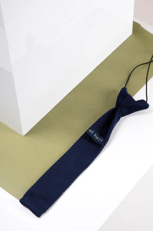 Marc Darcy- Children's Navy Knitted Tie