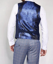 Marc Darcy- Kelly Navy Blue Double Breasted Waistcoat