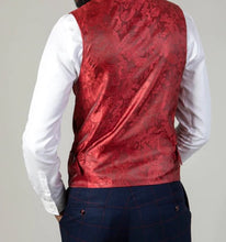 Marc Darcy- Kelvin Wine Single Breasted Waistcoat
