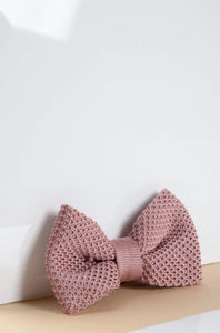 Marc Darcy- Children's Blush/Pink Knitted Bow Tie